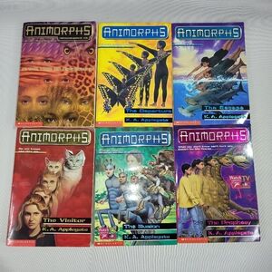 Animorphs Vintage 6 Book Lot Scholastic Applegate Youth Novels